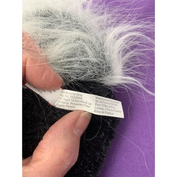 Douglas Cuddle Toys Skunk Plastic Pellets 2008 Item1791.1 7 Inch Black White Sku - Picture 7 of 12